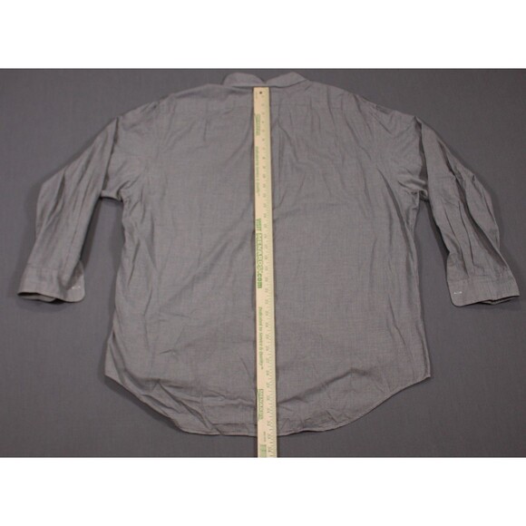 Polo Ralph Lauren Yarmouth Blue Houndstooth Plaid Long Sleeve Shirt 17 34/35 - Picture 6 of 11